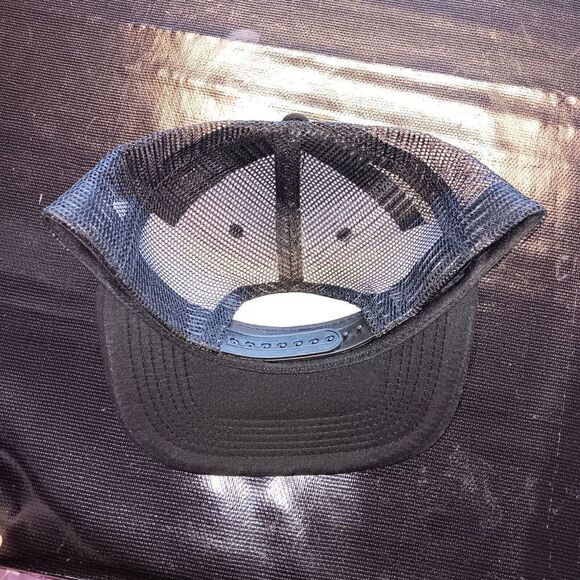 NEW COCA COLA ENERGY SNAPBACK BASEBALL CAP ADJUSTABLE BLACK FLAT BILL Black Red - Picture 2 of 2